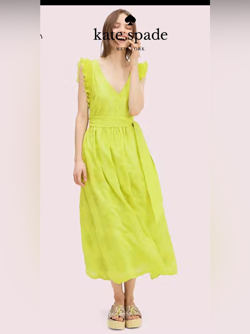 NWOT Kate Spade Bloom organza dress